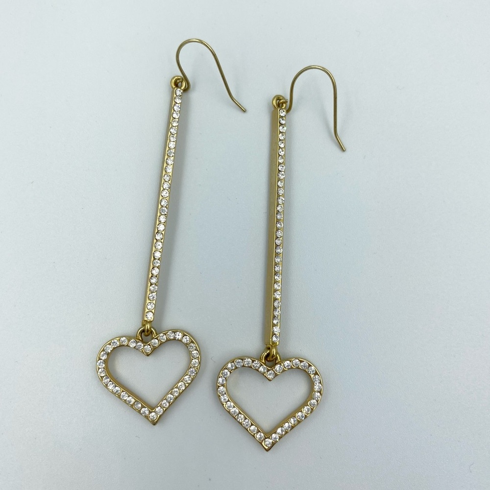 Bebe Heart Drop Earrings